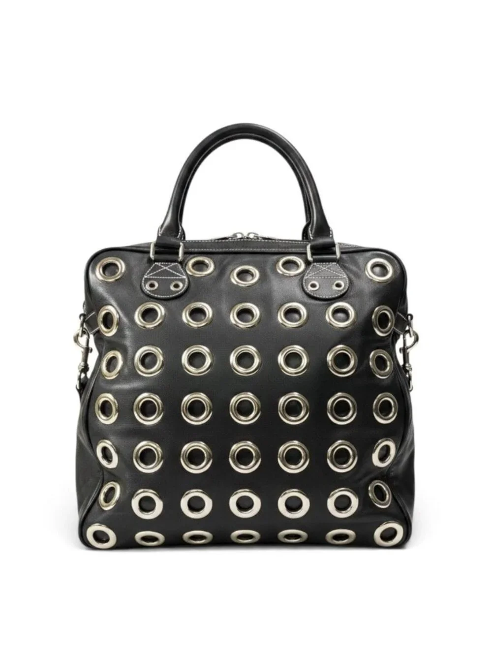 Gucci Archive Grommet 2-Way Shoulder Bag Black
